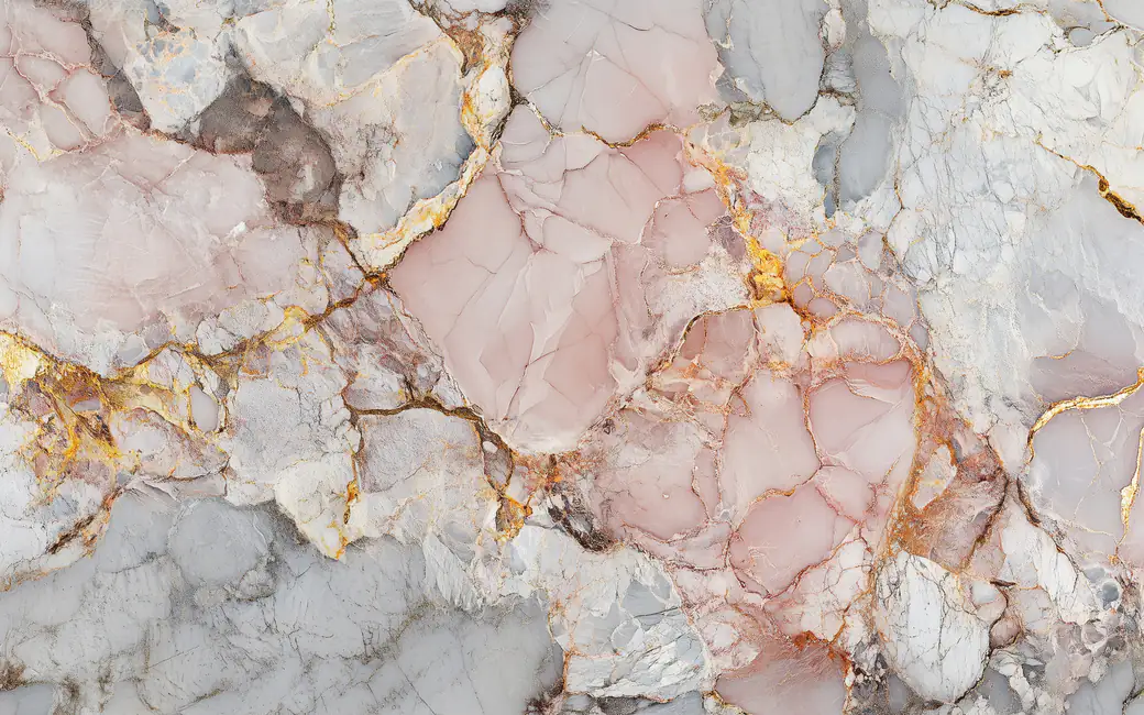 Elegant marble texture with natural veins — desktop and phone wallpaper, free download