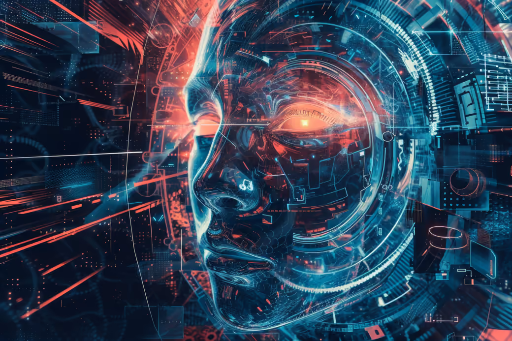 Digital Face Hologram - 5K2K UltraWide 21:9 wallpapers in 5120x2160 resolution