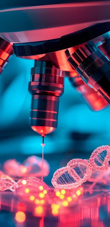 Scientist examines DNA - Wallpapers for Samsung in 360x740 resolution