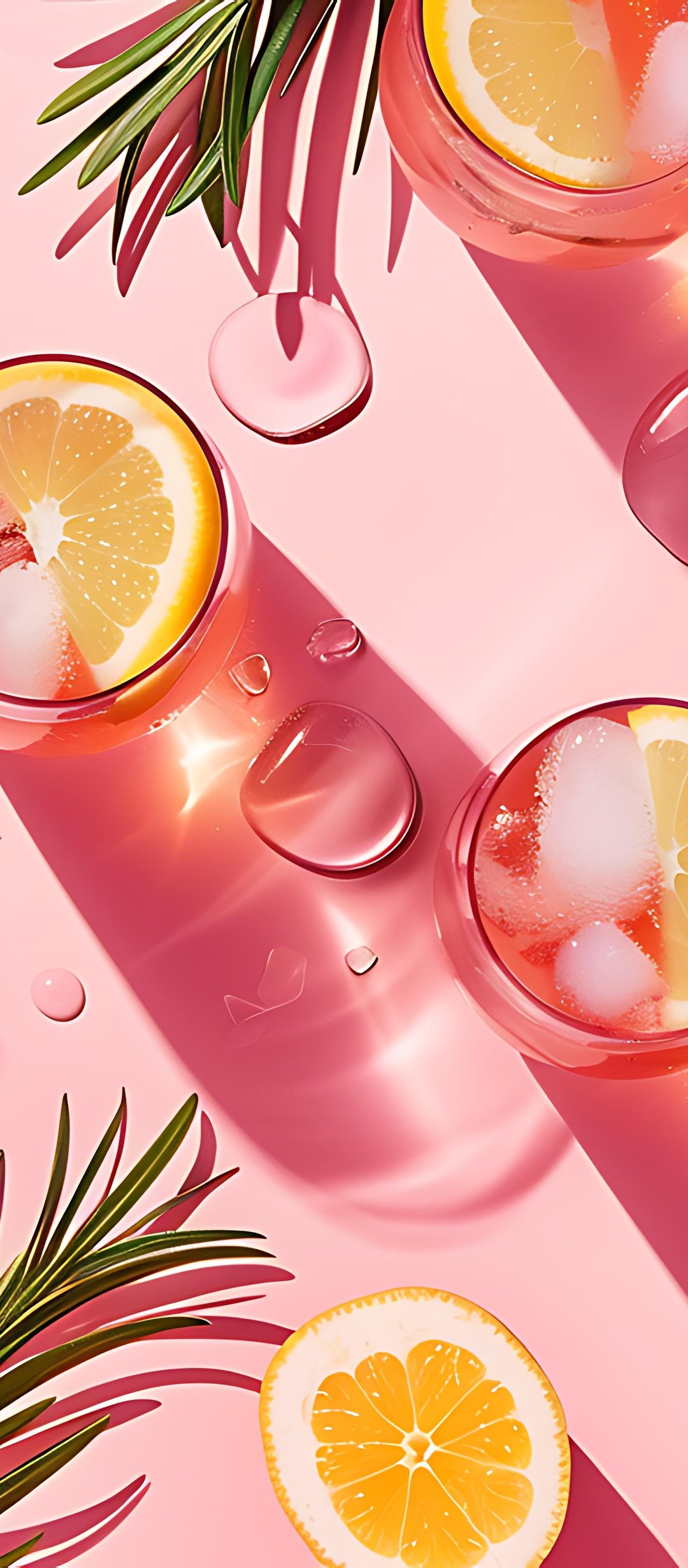 Citrus drinks with ice - Wallpapers for TECNO/Infinix in 1080x2460 resolution