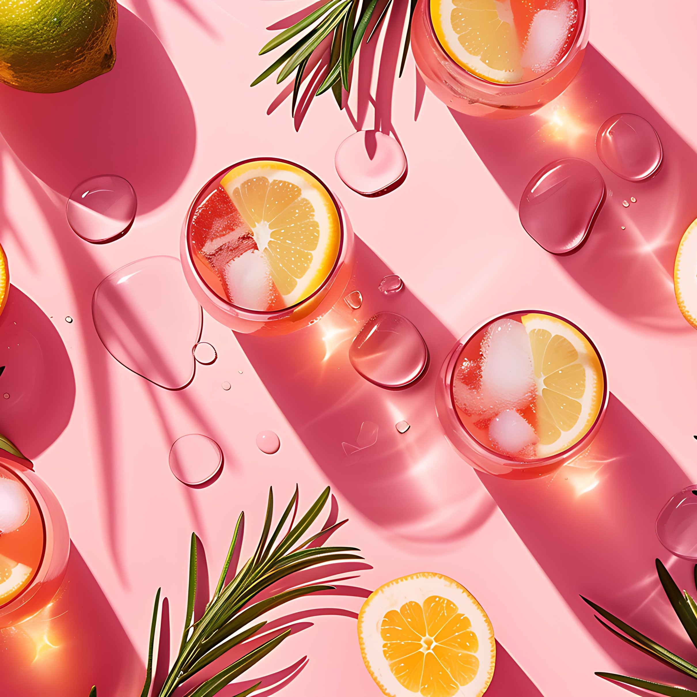 Citrus drinks with ice - Wallpapers for iPad Pro 11″ 2024 in 2420x2420 resolution