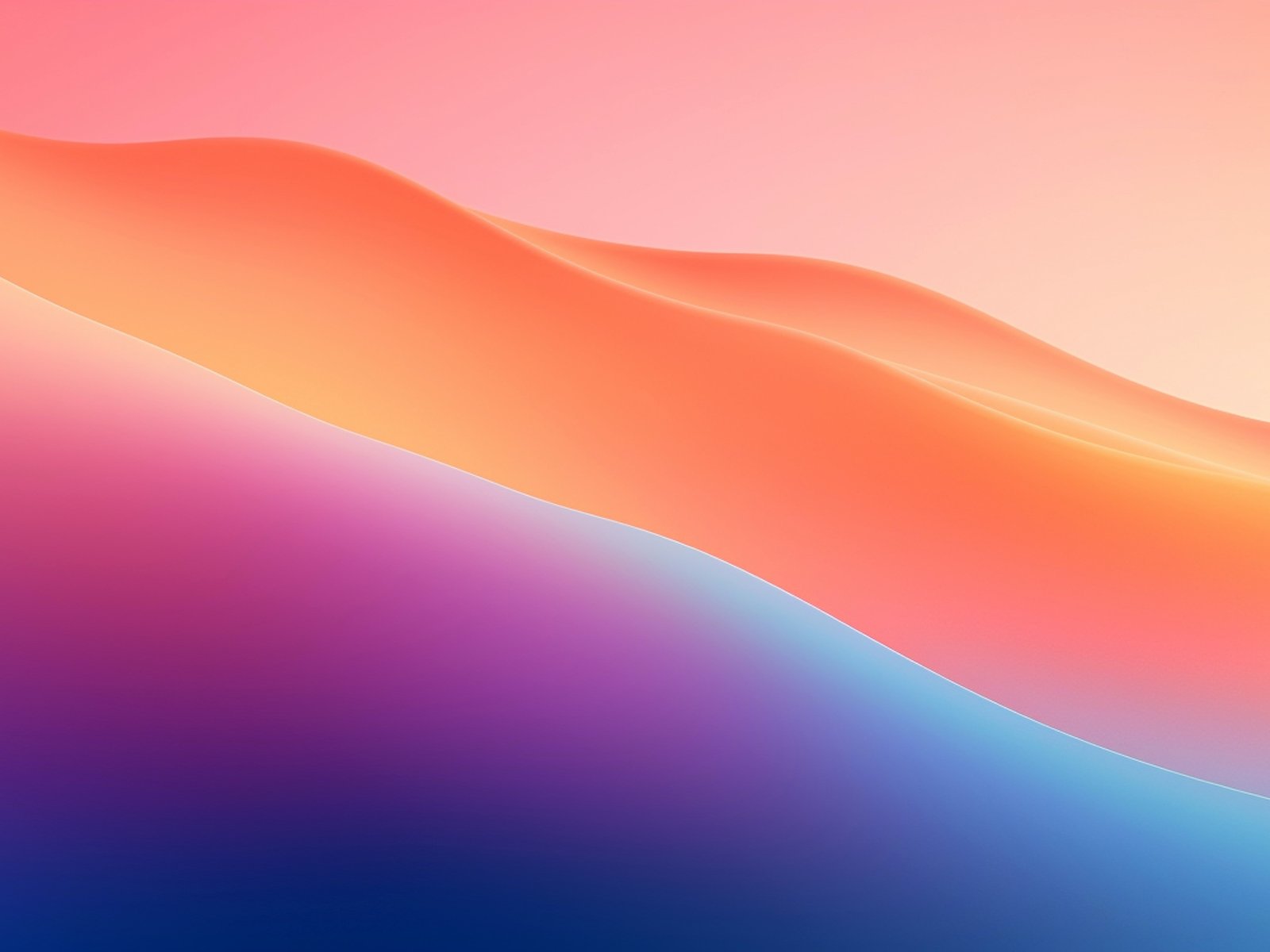 Abstract waves with a gradient - UXGA wallpapers in 1600x1200 resolution