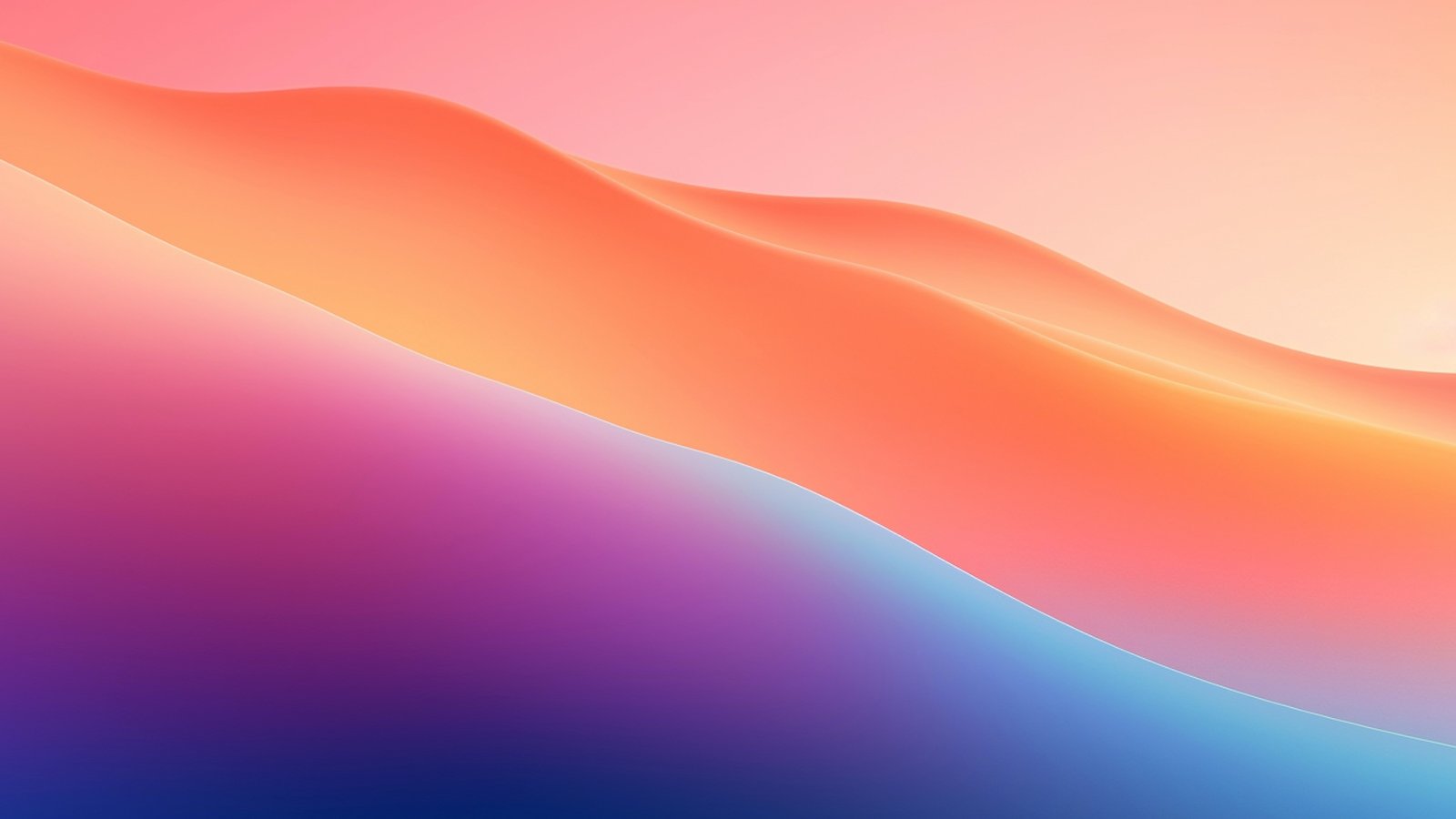 Abstract waves with a gradient - wXGA++ wallpapers in 1600x900 resolution