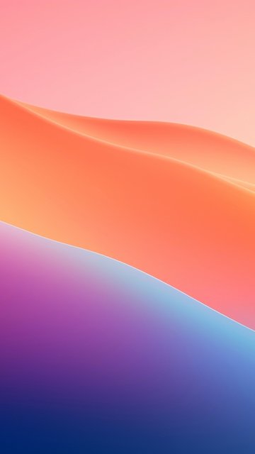 Abstract waves with a gradient - Wallpapers for Nokia, Samsung in 360x640 resolution