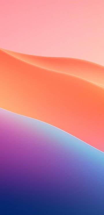 Abstract waves with a gradient - Wallpapers for Samsung in 360x740 resolution