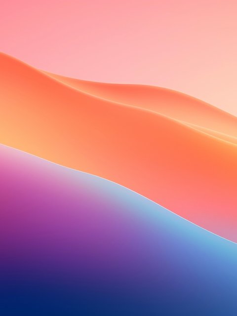 Abstract waves with a gradient - Wallpapers for HTC/BlackBerry in 480x640 resolution