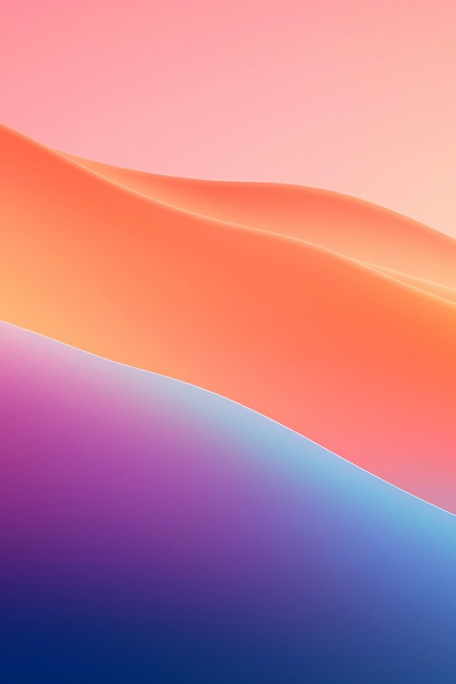 Abstract waves with a gradient - Wallpapers for iPhone 4/4S in 640x960 resolution