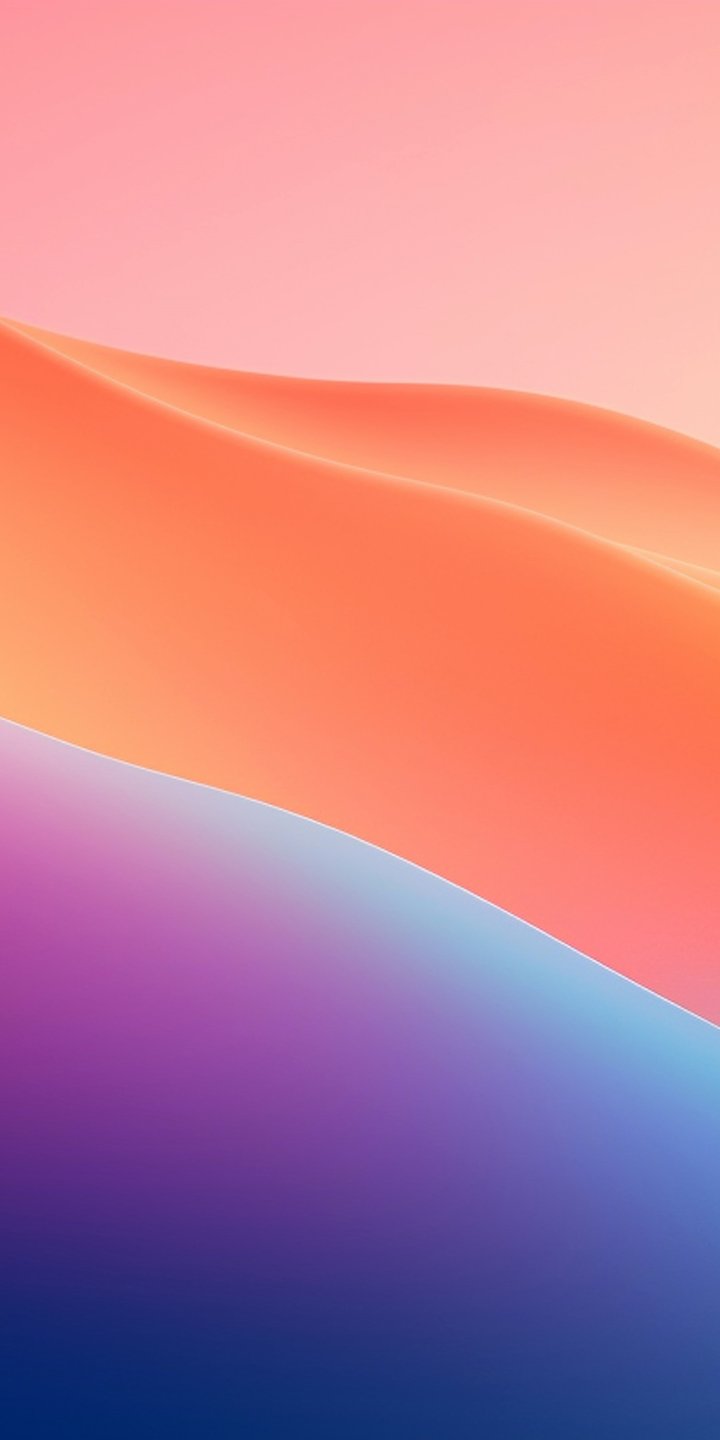 Abstract waves with a gradient - Wallpapers for Samsung Galaxy A03s, Xiaomi Redmi 7A, POCO C3 in 720x1440 resolution