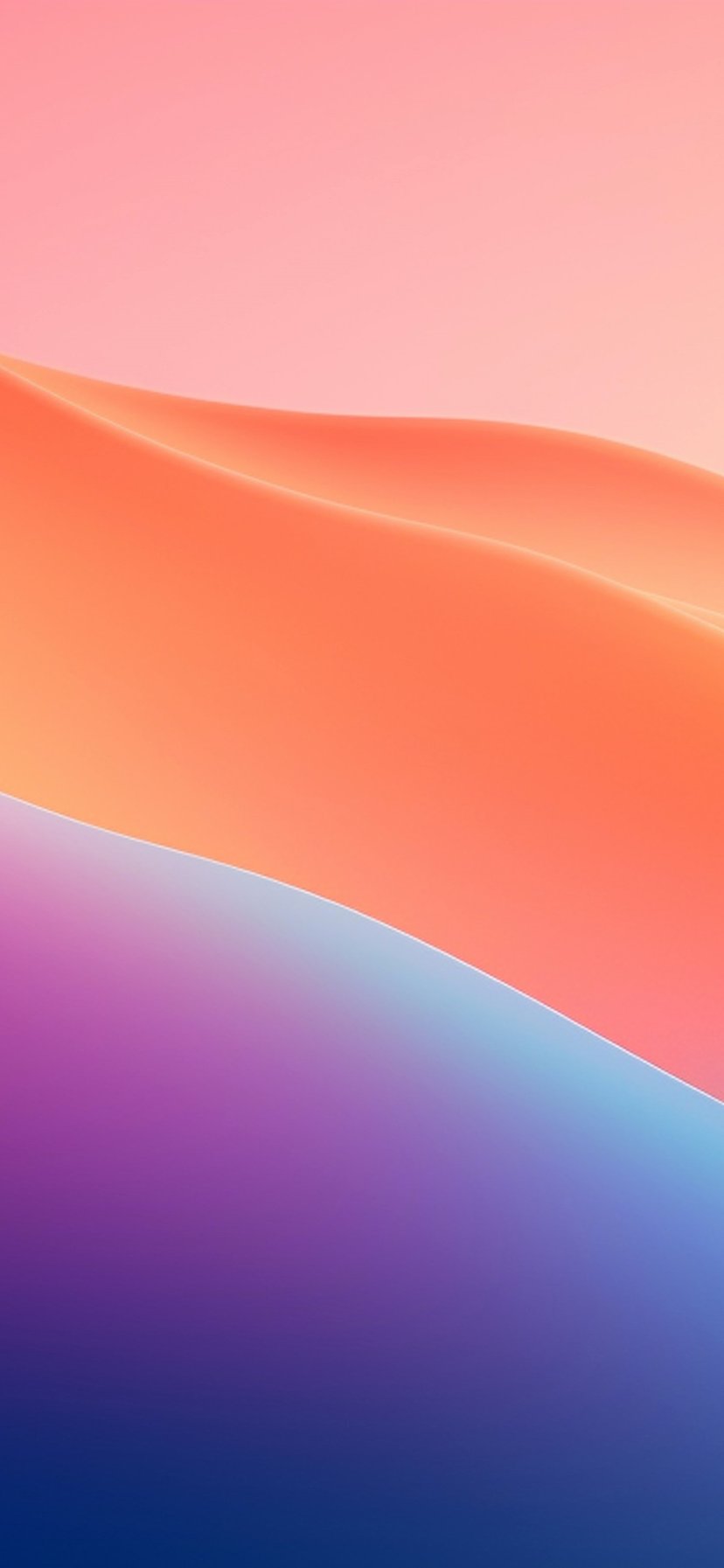 Abstract waves with a gradient - Wallpapers for iPhone 11/XR in 828x1792 resolution