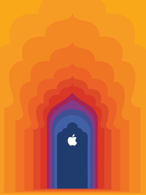 Apple Store Нью-Дели - Обои для HTC/BlackBerry в разрешении 480x640