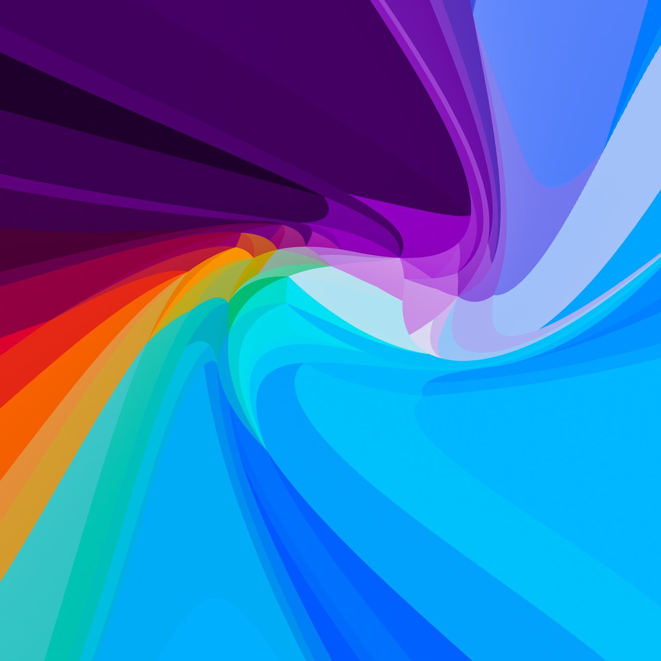 Rainbow abstract vortex - Wallpapers for Samsung Galaxy Tab in 1340x1340 resolution