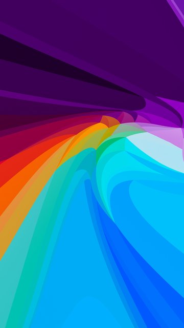 Rainbow abstract vortex - Wallpapers for Nokia, Samsung in 360x640 resolution