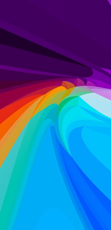 Rainbow abstract vortex - Wallpapers for Samsung in 360x740 resolution