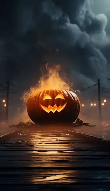 Celebrations wallpapers: Halloween, jack-o-lantern, night, fog