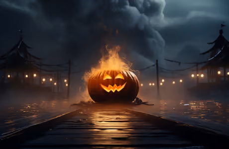 Celebrations wallpapers: Halloween, jack-o-lantern, night, fog