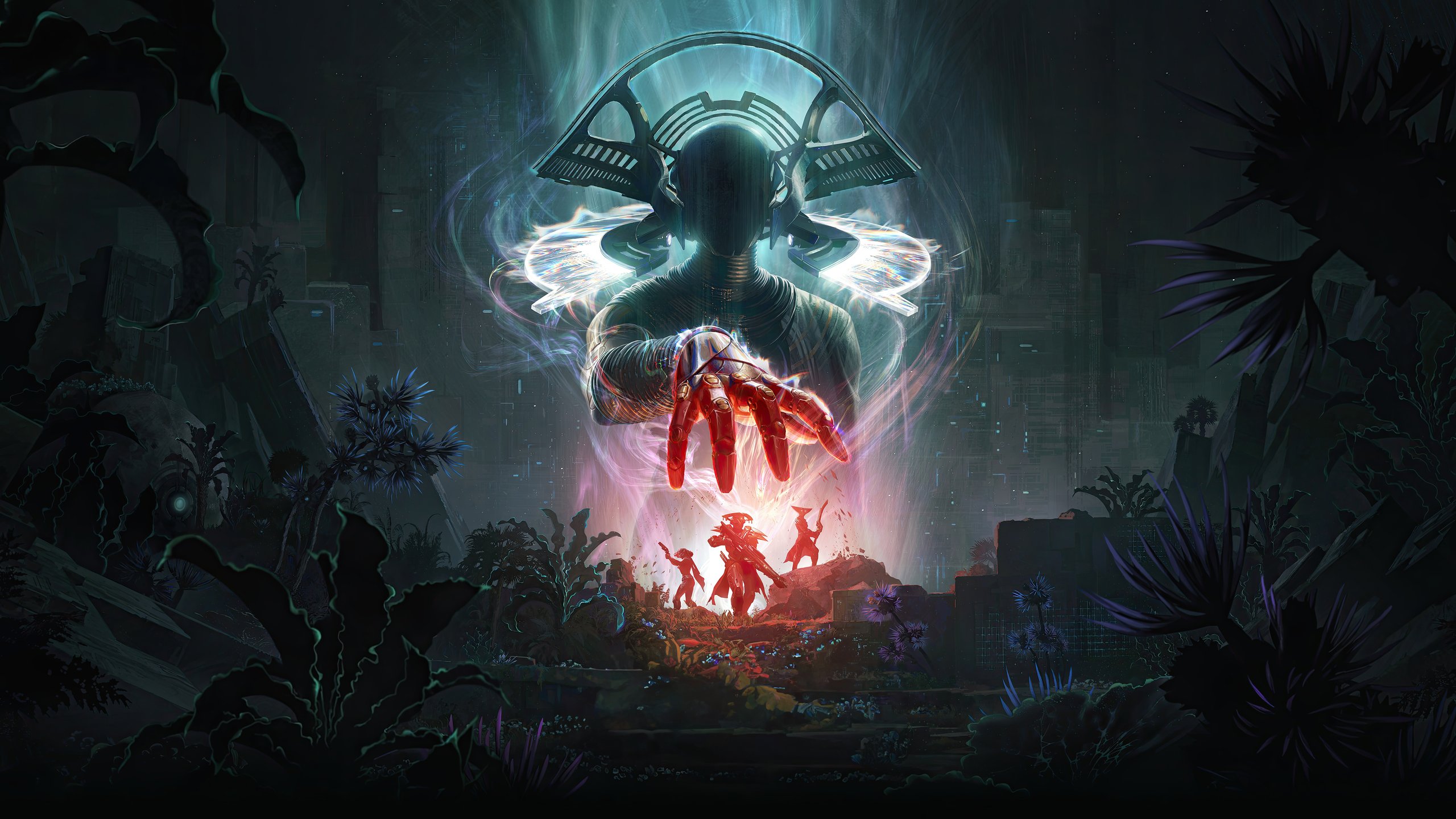 Destiny 2 Guardian Facing Darkness - 2K Quad HD wallpapers in 2560x1440 resolution