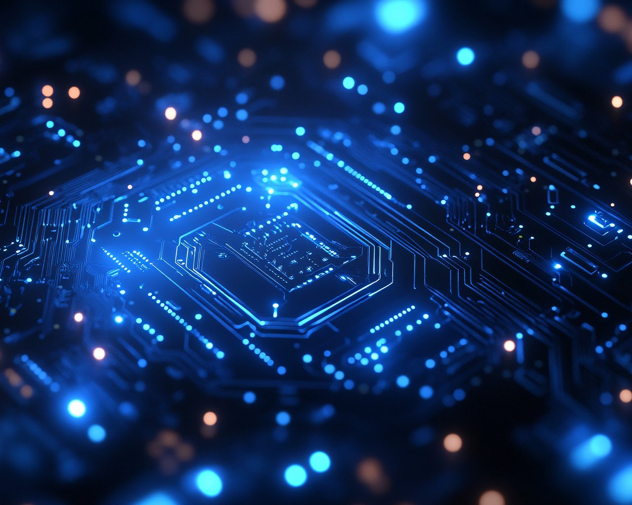 Processor with blue backlight - SXGA wallpapers in 1280x1024 resolution