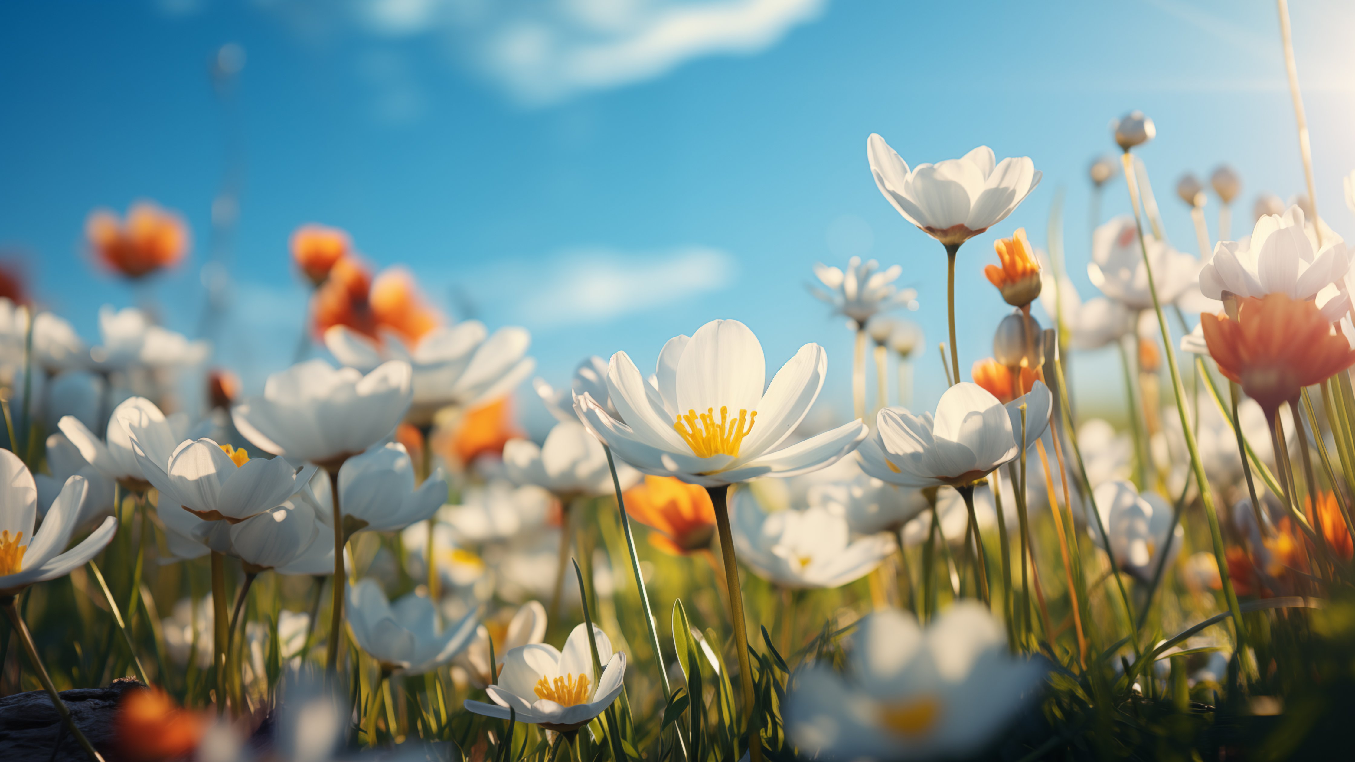 Wildflowers in summer - Wallpapers for Apple iMac 24″ in 4480x2520 resolution