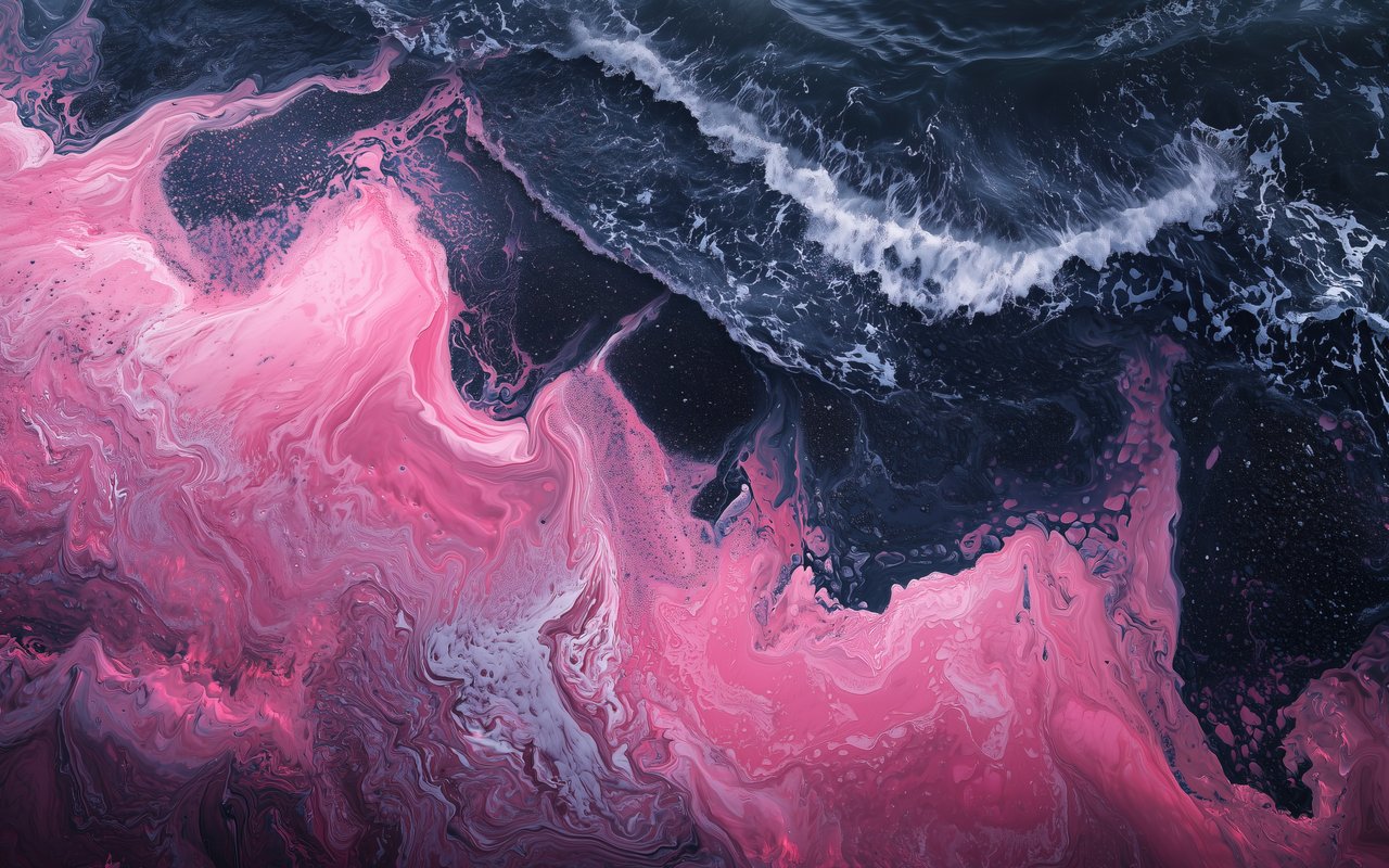 Colored waves of paint - WXGA_1280 wallpapers in 1280x800 resolution