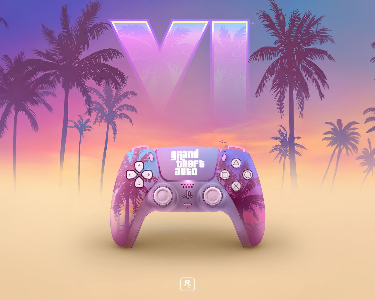 GTA 6 PS5 controller - SXGA wallpapers in 1280x1024 resolution