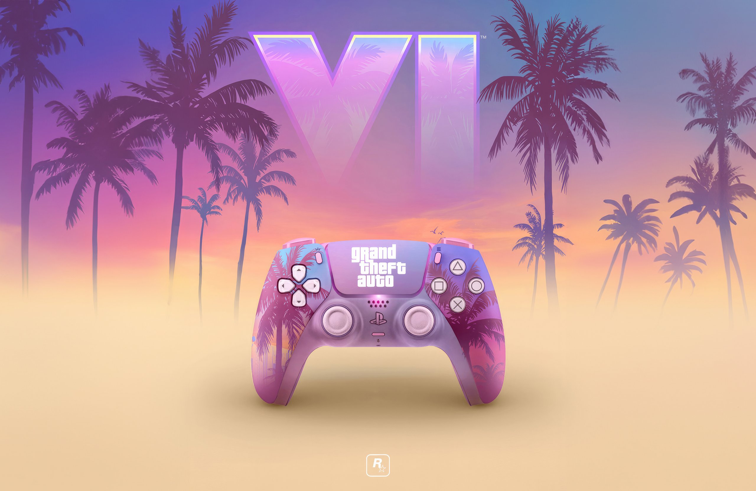 GTA 6 PS5 controller - Wallpapers for Apple MacBook Air 13 M2″ in 2560x1664 resolution