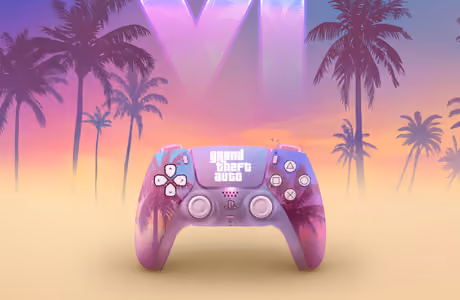 Entertainment Wallpapers for Apple MacBook Air 13 M2″ (2560x1664): GTA 6, PlayStation 5, controller, gamepad