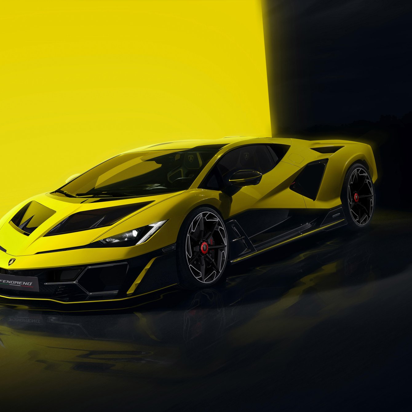 Желтый Lamborghini Fenomeno - Обои для Samsung Galaxy Tab в разрешении 1340x1340