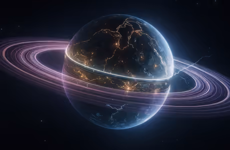 Space wallpapers: planet, orbit, ring, extraterrestrial