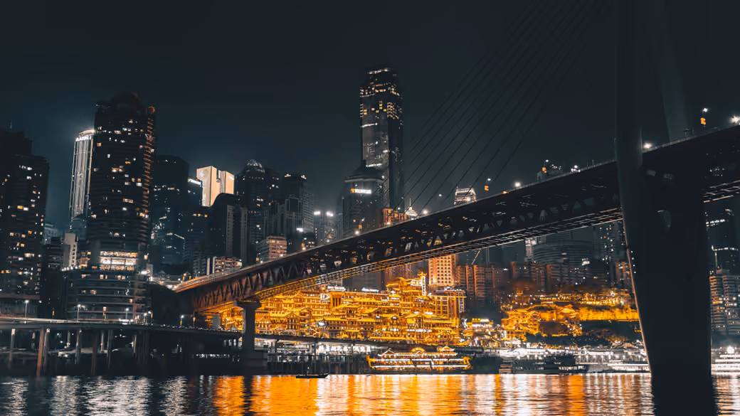 Chongqing Night Landscape — desktop and phone wallpaper, free download