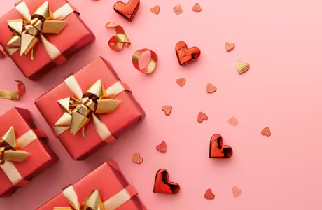 Celebrations wallpapers: Valentine's Day, gift, box, gold
