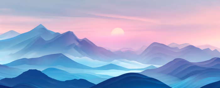 UltraWide 32:9 wallpapers (3840x1080): mountains, sunset, valley, sky