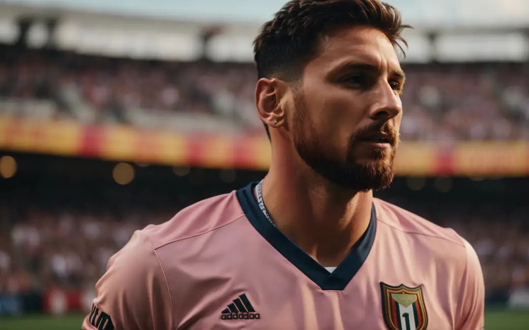 Lionel Messi at the match — desktop and phone wallpaper, free download