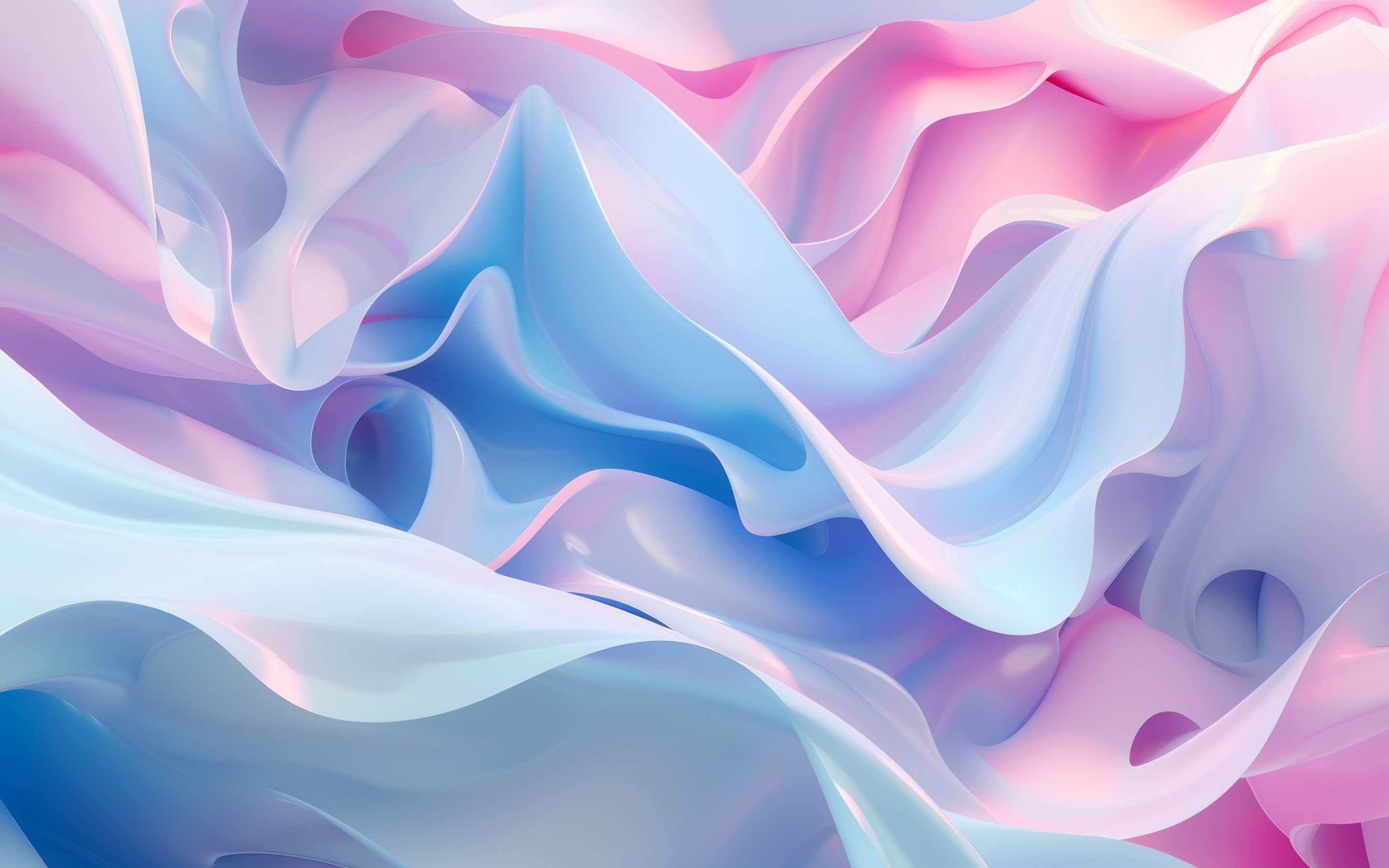 Abstract pastel fabric waves - Wallpapers for Apple MacBook 15″ in 2880x1800 resolution