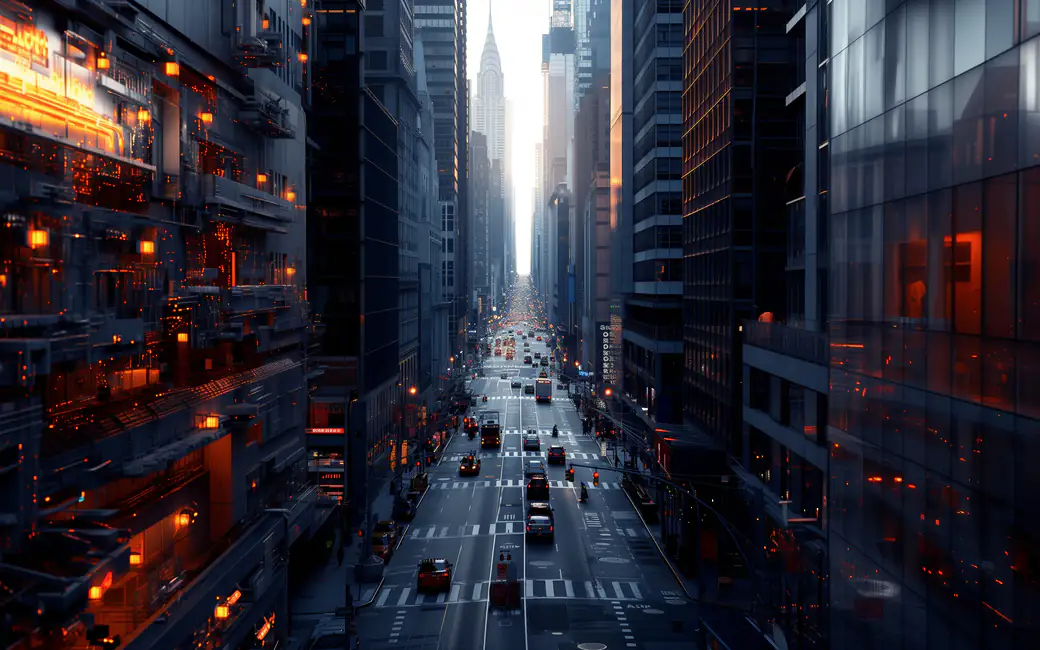 New Yorks Grey Street — desktop and phone wallpaper, free download