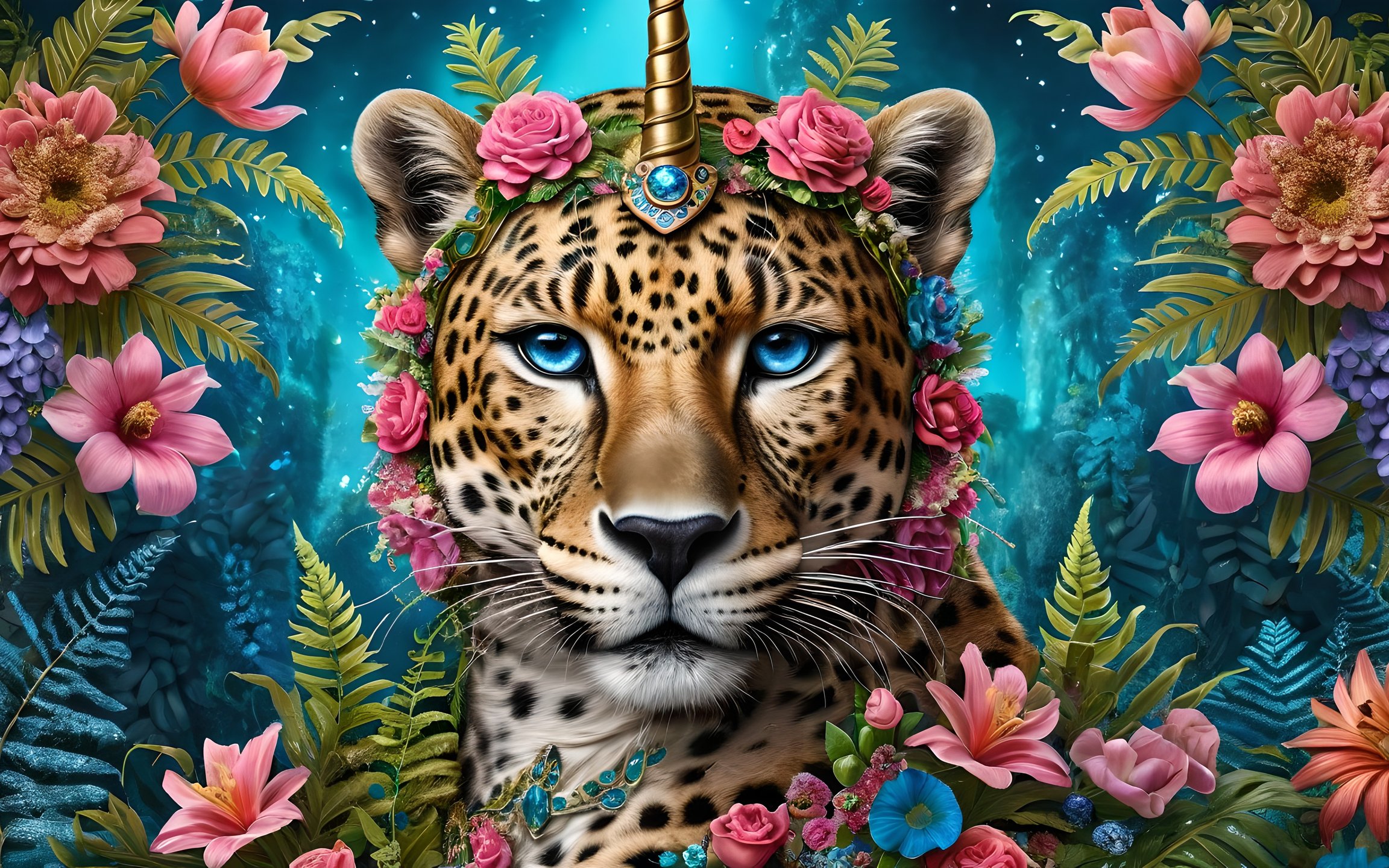 Leopard unicorn - Wallpapers for Apple MacBook 12″ in 2304x1440 resolution