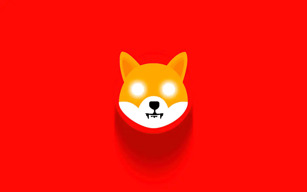 Логотип криптовалюты Shiba Inu — обои на рабочий стол и телефон