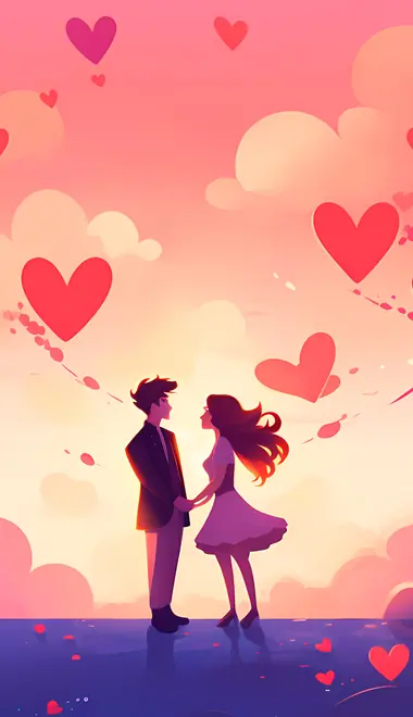 couple Wallpapers for Nokia, Samsung (360x640): Valentine's Day, couple, heart, love