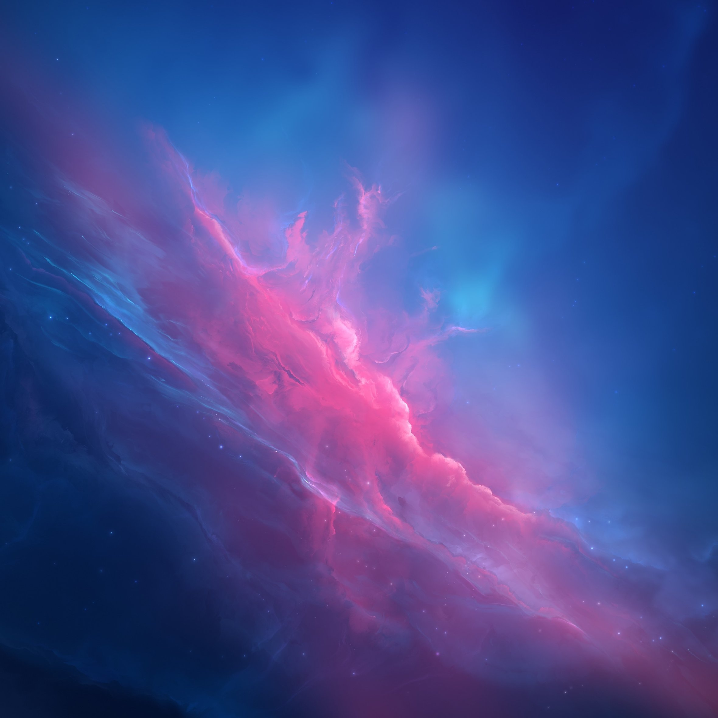 Bright pink cosmic nebula - Wallpapers for iPad Air 10.9″ in 2360x2360 resolution
