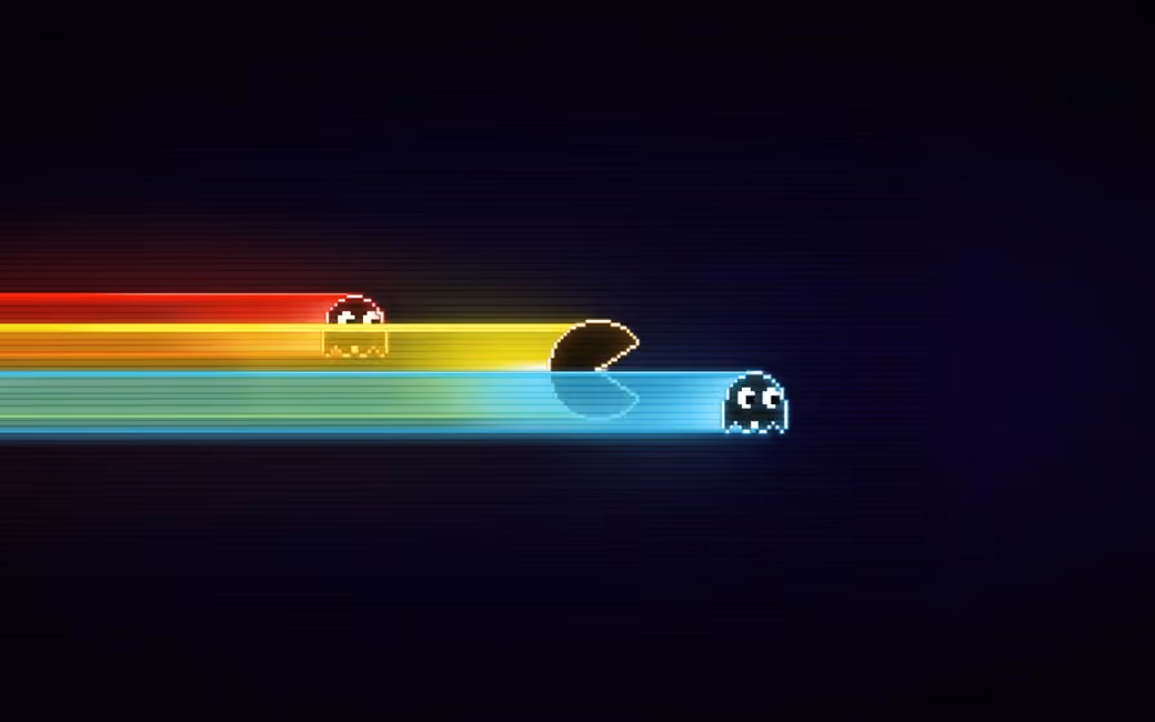 Pacman is haunted by ghosts — Free Download Wallpapers in Full HD, 4K, 5K