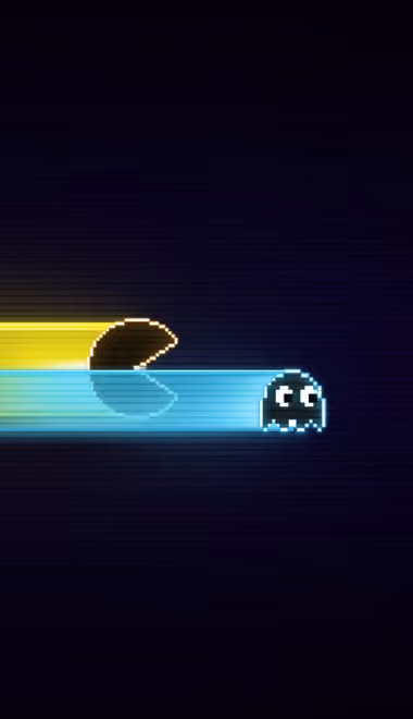 Обои игры: Pacman, призрак, аркада, пиксельное искусство