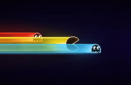 Ghost Wallpapers for Apple iPad 1 (1024x1024): Pacman, ghost, arcade, pixelart