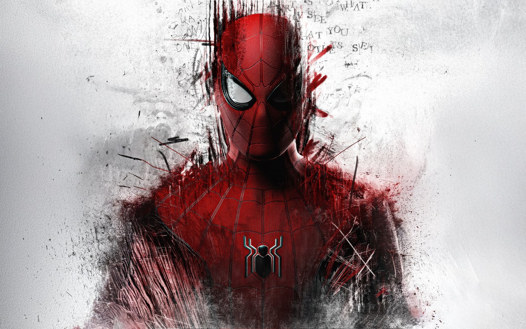 Spider-Man portrait with paint effect - WSXGA+ wallpapers in 1680x1050 resolution