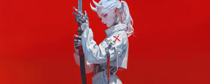 UltraWide 32:9 wallpapers (5120x1440): girl, demon, blonde, horns