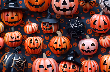 Celebrations wallpapers: Halloween, pumpkin, spider, cobweb