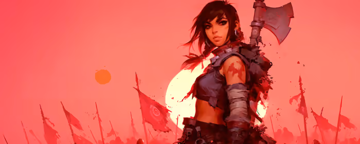 UltraWide 32:9 War wallpapers (5120x1440): warrior, woman, axe, battle