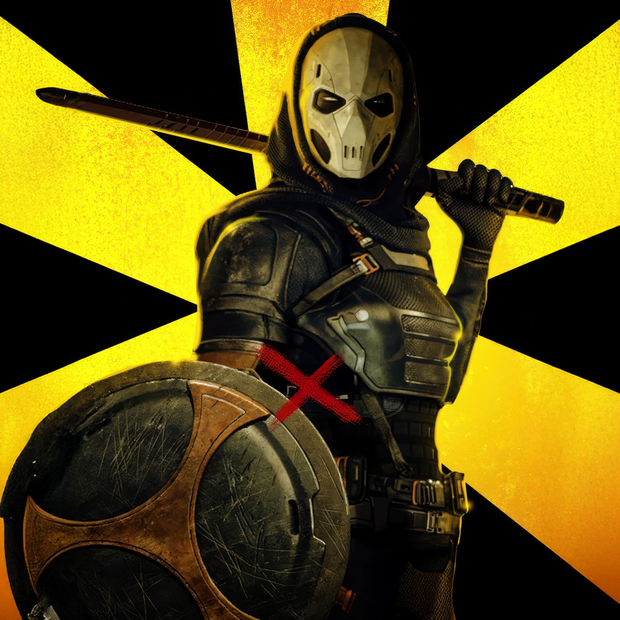 Taskmaster from Thunderbolts* - Wallpapers for Samsung Galaxy Tab S9 FE+/Tab S11, Xiaomi Pad 5, Redmi Pad 2 Pro, POCO Pad in 2560x2560 resolution
