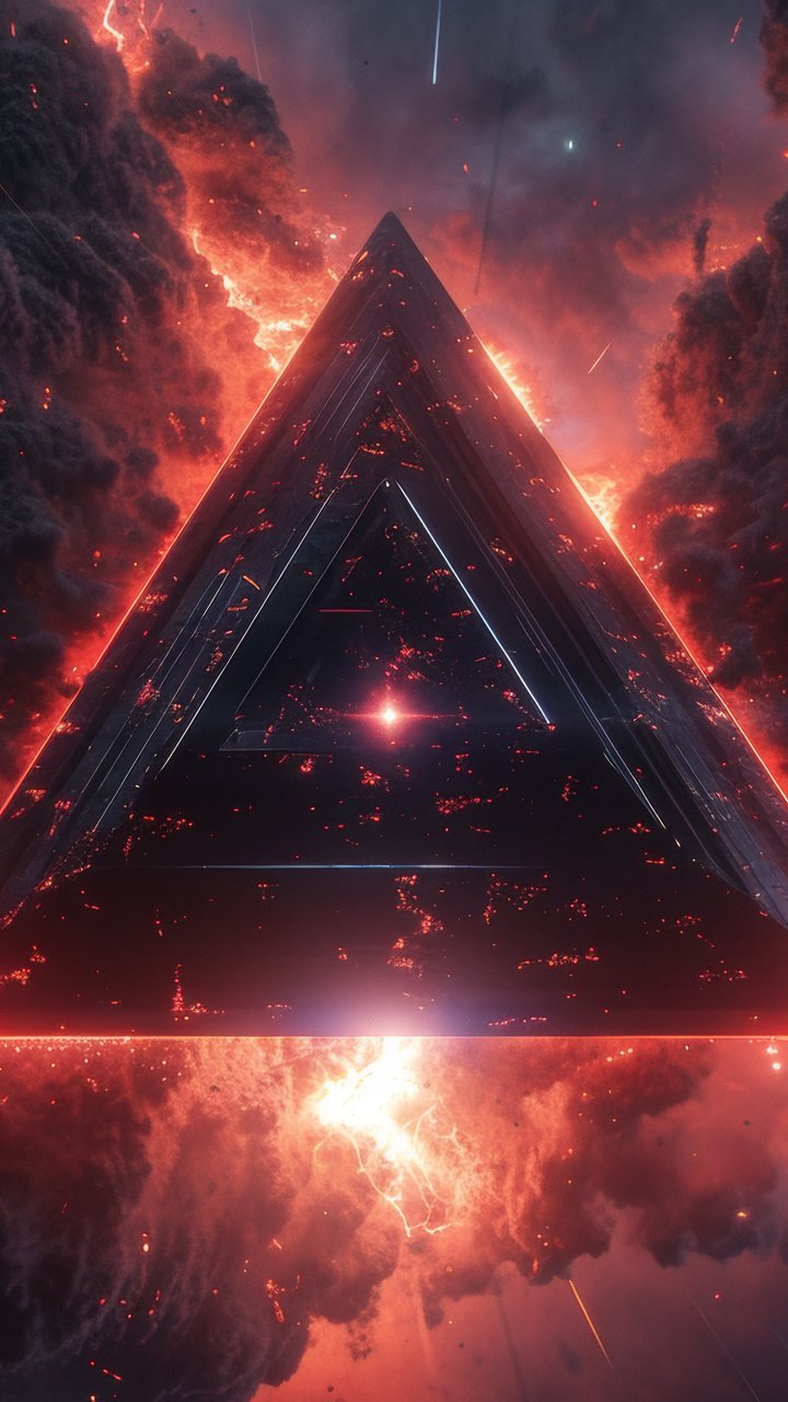 Technological pyramid in the sky - Wallpapers for Samsung/LG in 720x1280 resolution