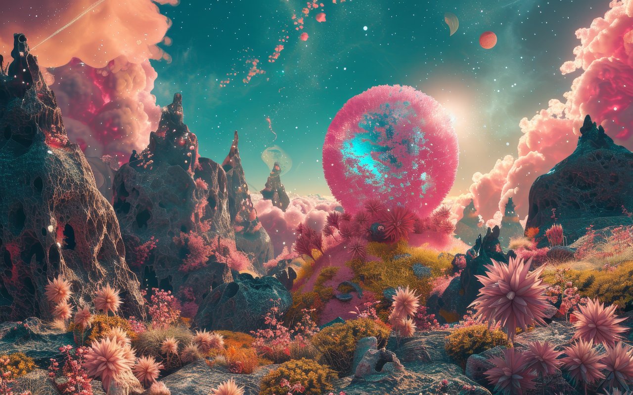 An extraterrestrial planet with alien flora - WXGA_1280 wallpapers in 1280x800 resolution
