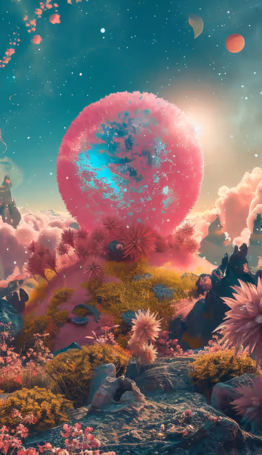Fantasy Wallpaper Magic and Sorcery for Nokia and Samsung smartphones and other Android devices (360x640): extraterrestrial, ecosystem, planet, stones