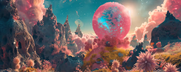 Fantasy Wallpaper Magic and Sorcery for UltraWide 21:9 monitors (3440x1440): extraterrestrial, ecosystem, planet, stones